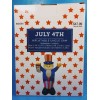 Brother Sister Design Studio 4' Patriotic LED Inflatable American Happy
