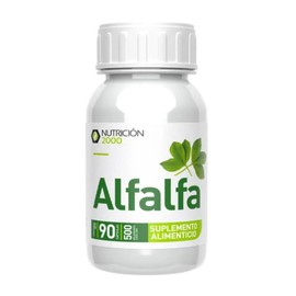 Alfalfa N2000 500 mg, 90 Cápsulas, Concentrado de Alfalfa Liofilizada (Medicago sativa), Suplemento Alimenticio