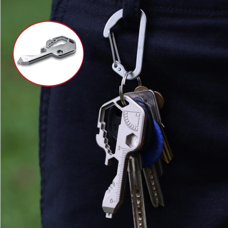 2pcs 24in 1 Multi-Function Portable Key Chain Accessories, Pocket Hand