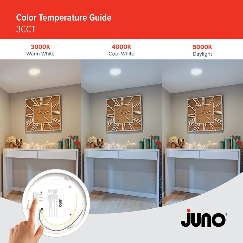 Juno Slim Basics 6 Inch LED Ceiling Light, Low Profile