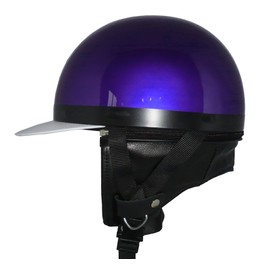 ZK-180 Helmet Cork Half-Wind Half Cap (Metallic Purple) Earpads Detachable Size: Less than 22.4 - 23.6 inches (57 - 60 cm), Supports 49.2 fl oz (125 cc) or less, Cork-free so it is lightweight and