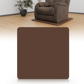 AIYOTAR Recliner Pads for Hardwood Floors, Recliner Floor Protectors Furniture Pads to Keep Furniture from Sliding, Under Recliner Mat for Hardwood Floors Swivel Chair Recliner Non Slip Grippers Brown
