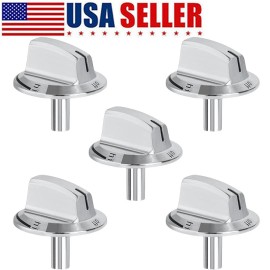 For Frigidaire NEW 5PACK 5304525746 Stove Knobs Range Cooktop Knob For Frigidaire 5304504839