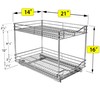 LYNK PROFESSIONAL® Pull Out Cabinet Organizer - 14" x 21"