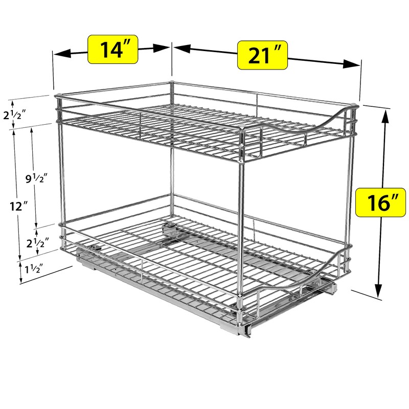 LYNK PROFESSIONAL® Pull Out Cabinet Organizer - 14" x 21"