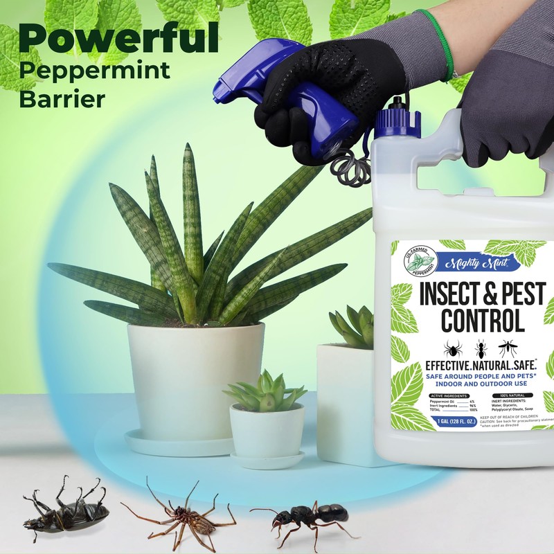 Mighty Mint Gallon (128 oz) Insect and Pest Repellent Peppermint