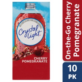 Crystal Light Sugar-Free Cherry Pomegranate Drink Mix (10 On-the-Go Packets)
