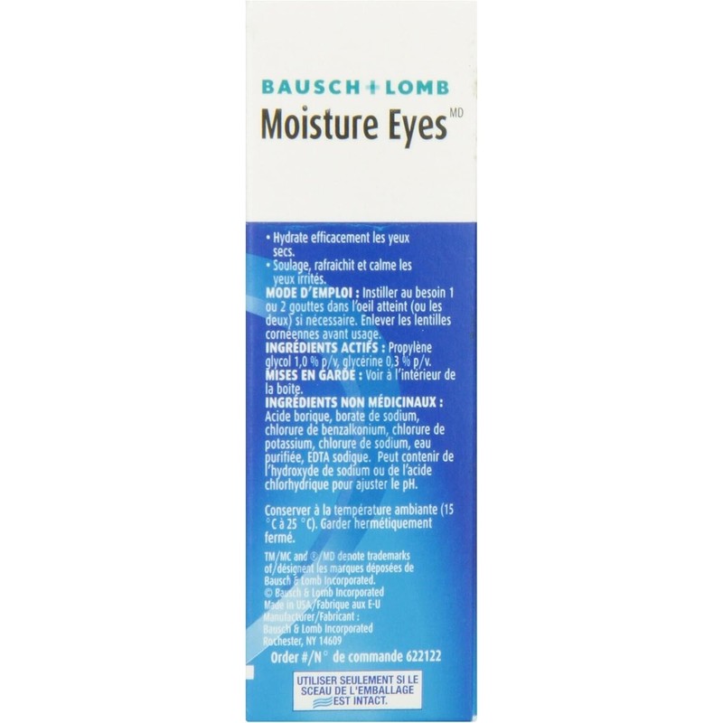 Bausch & Lomb Moisture Eyes Lubricating Eye Drop, 15ml From