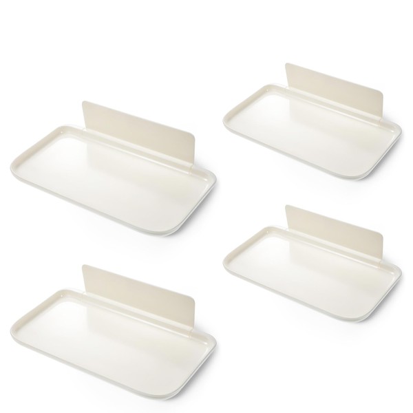 Bedside Shelf Wall Mount Set of 4, Folding Floating Wall