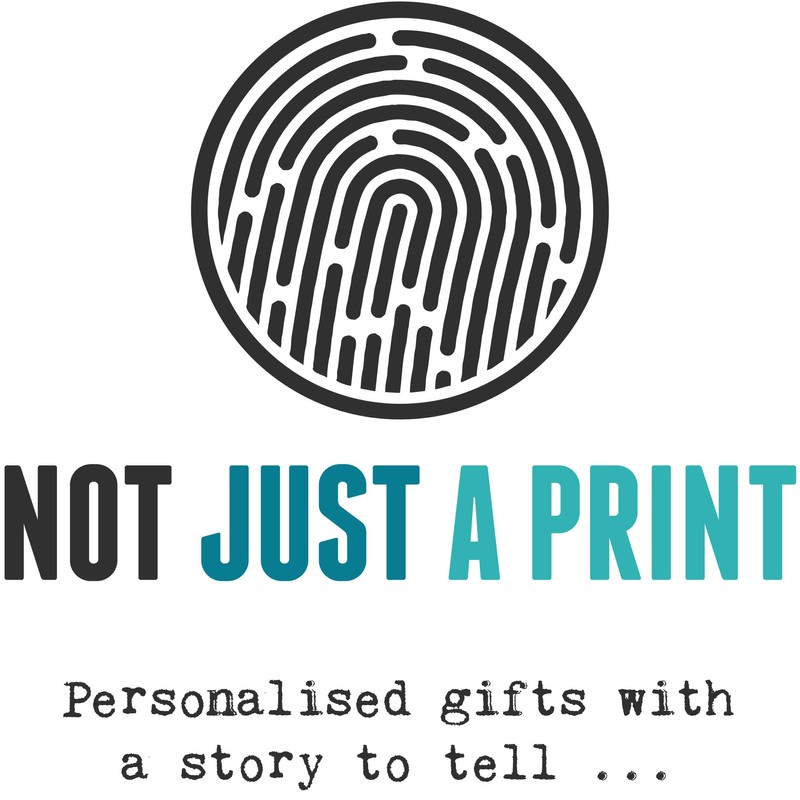 NOT JUST A PRINT Running Gift Coaster Set with 'Runderful'