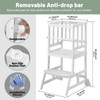 COSYLAND Kids Kitchen Step Stool, Height Adjustable Toddler Standing Tower