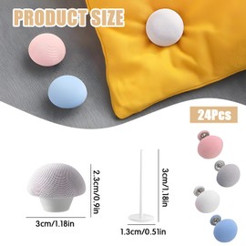 NEKAPLO 24 Pack Duvet Clips for Secure Bedding, Multi-Purpose Fasteners for Blankets, Sheets, Curtains, and More (Assorted Colors)