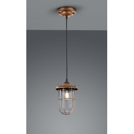 Trio Leuchten Birte 303800162 LED Pendant Light Antique Copper Metal Excl. 1x E14