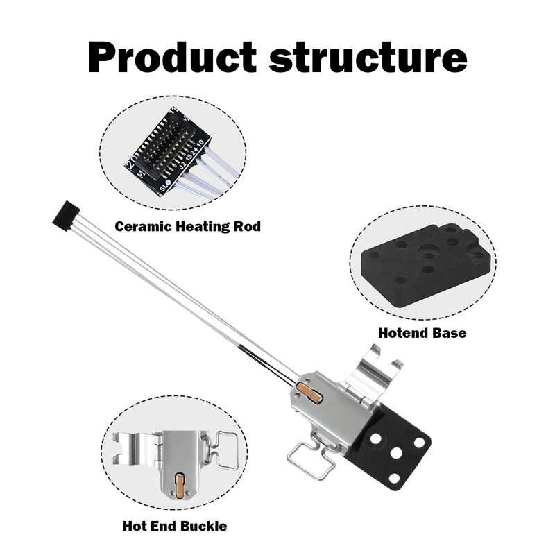 HzdaDeve Heating Assembly Kit for A1 Mini/A1 Hot End Heating