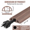 Floor Cord Cover Self Adhesive Cord Hider,20FT Cable Management, Extension