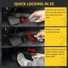 OPSOOPI Brake Pedal Lock, Anti Theft Car Device Brake Clutch