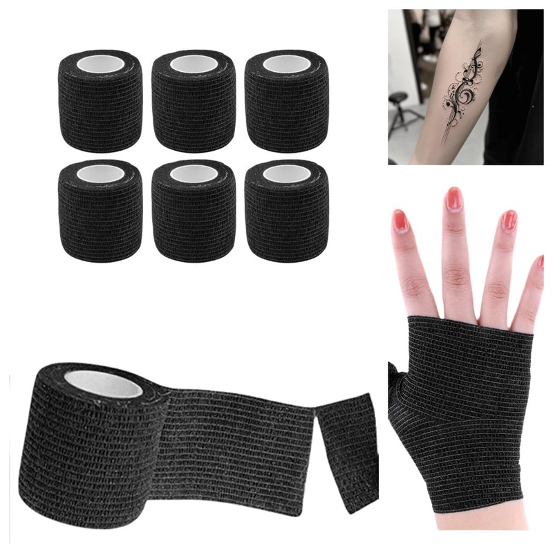 TATVIDA Tattoo Gun Wrap - 6 Pcs 2" x 5