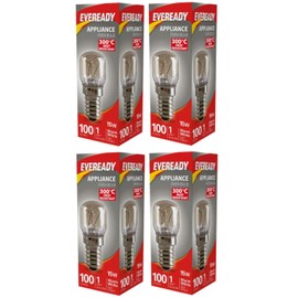 4x Eveready Appliance Bulb 15W