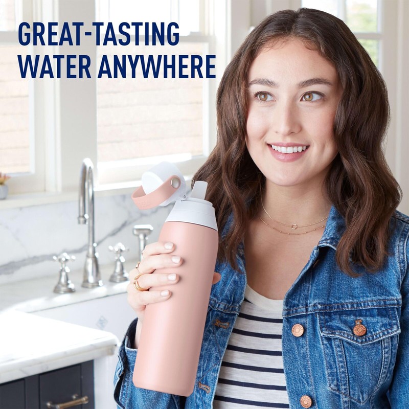 Brita Stainless Steel Filtered Water Bottle 20 oz BPA Free