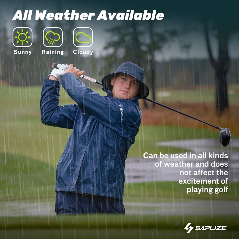 SAPLIZE 13 Golf Grips, Standard, Blue, All Weather Multi Compound