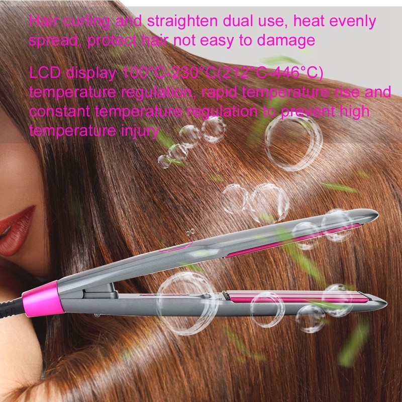 Anion LED Electric Ceramic Infrared Hair Straightener Hairdressing Tool