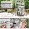 okcool Waterproof Shelf Cover,All Clear Wire Shelf Cover with Zipper,Transparent