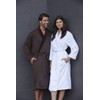 Mansfield, Unisex Spa Microfiber Shimmer Lined Shawl Collar Robe, Champagne,