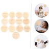 IWOWHERO 13Pcs Wooden Milestone Cards Durable Newborn Birth Announcement Photo