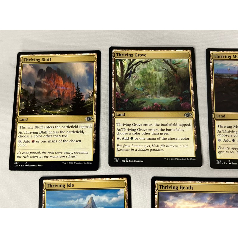 MTG Thriving Lands (Set of 5) Magic Jumpstart Grove Moor