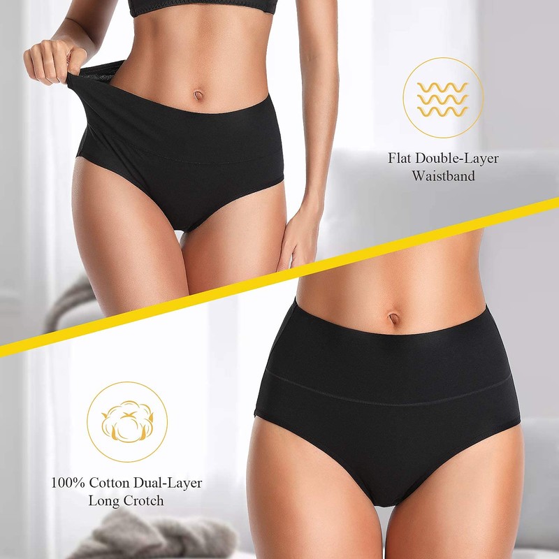 UMMISS Women's Soft Cotton Underwear Panties, Stretch Comfort Brief Underwear