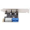 USB3.0 Expansion Card 2 Port 19 Pin 4P PCIE to