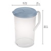 Sterilite 12 Pack 1 Gal Round Pitcher, Drink Dispenser Jug,