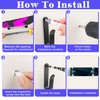 Coumy 4 Pcs Snowboard Wall Mount Clip Horizontal Snowboard Display