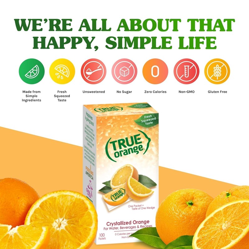 True Orange 100ct (Pack of 1) - Water Enhancer -
