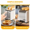Simple Deluxe 2-Slice Toaster, 3 Function and 6 Browning Setting,