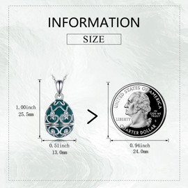 AXELUNA Panda Necklace Sterling Silver Panda Egg Pendant for Women Jewelry