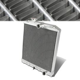 2-Row Core Radiator Complete Aluminum Cooling Radiator Compatible with 92-00 Civic/ 93-97 Honda/ 94-01 Integra Fits with D15/16/B18, MT Models