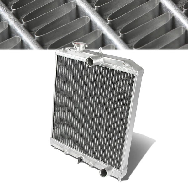 2-Row Core Radiator Complete Aluminum Cooling Radiator Compatible with 92-00
