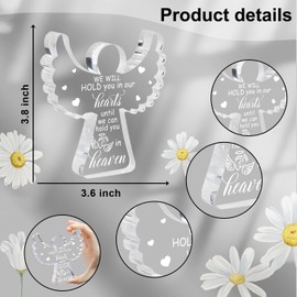 Miscarriage Gifts for Mothers, Remembrance Gift, Sympathy Gifts, Baby Footprint Memorial Angel Acrylic Desk Sign, Infant Loss Sympathy Gift, Funeral in Memory of Loss of Baby