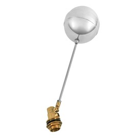 QWORK Stainless Steel Float Valve G 1" DN25 Adjustable Male Thread Water Float Sensor Hydraulics Pneumatic & Plumbing
