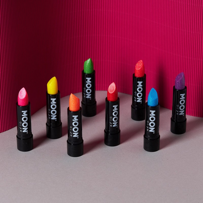 Moon Glow - 5g Neon UV Glitter Lipstick - Yellow
