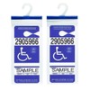 Handicap Parking Placard Holder - Disabled Parking Permit Holder Hanger