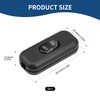 Verazquy Inline Cord Switch, 2Pcs Black Torpedo Switch 6A 250V