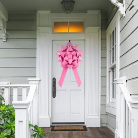 Car Bow Store Big Pink 28" Front Door Bow For House