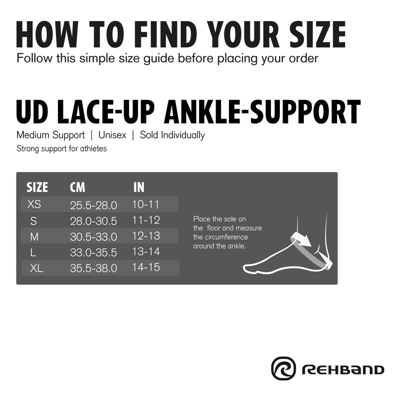 Rehband Ankle Brace for Ankle Support Bandage Ankle Left/Right Ankle