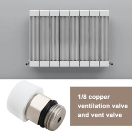 Be In Your Mind 2 x 1/8 inch automatic bleed valves, copper ventilation valves, drain valve for automatic air release in exhaust openings and radiators