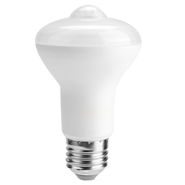 AC85-265V E27 7W LED Light Bulb Infrared Human Body Sensor Bulb for Corridor Warm White