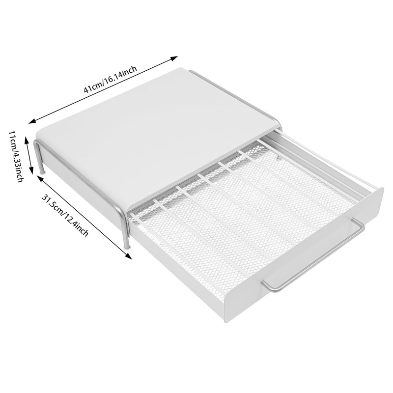 Coffee Pod Drawer, Carbon Steel Under Coffee Pot Storage and