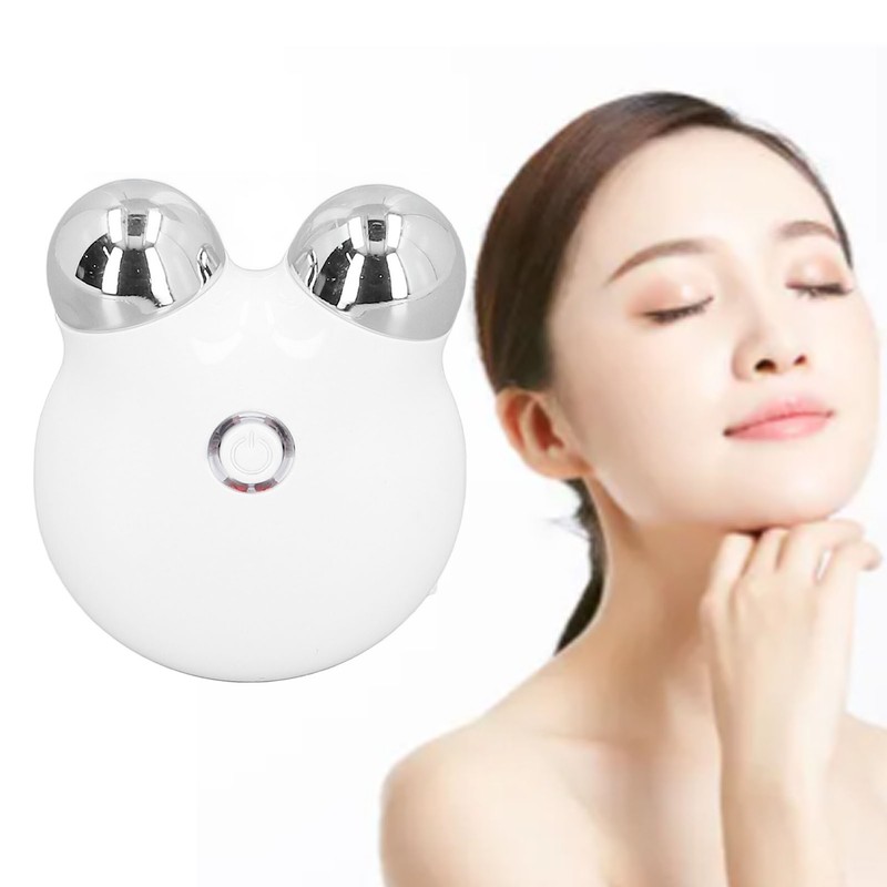 Micro Current Face Massager Dual Roller Lifting Skin Care Sculpt