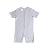 Snugabye Toddler Lightweight Back-Zip Romper- Size 4, Heather Grey